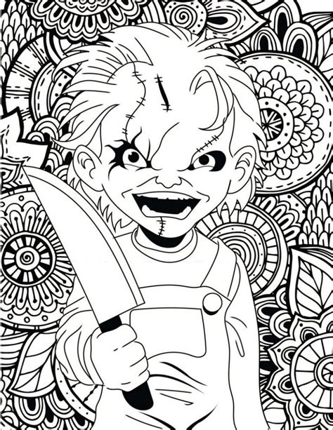 Printable Horror Coloring Pages